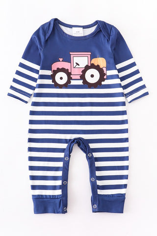 Stripe Tractor Romper