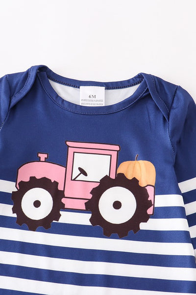 Stripe Tractor Romper