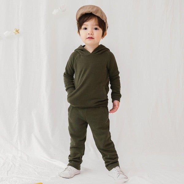 Olive Hoodie & Pants Set