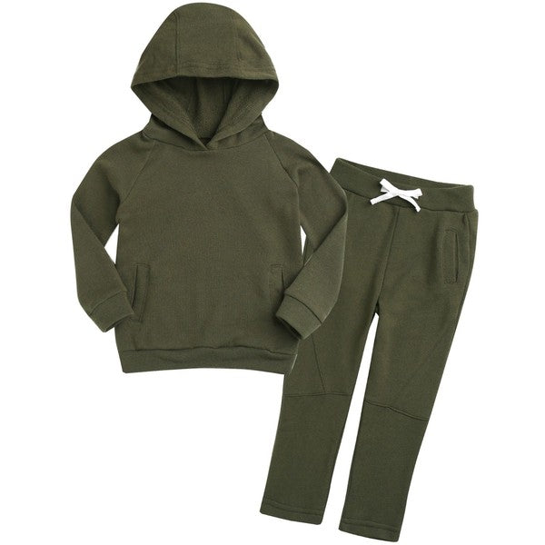 Olive Hoodie & Pants Set