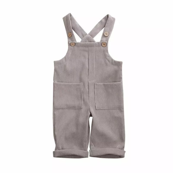 Corduroy Sleeveless Overalls