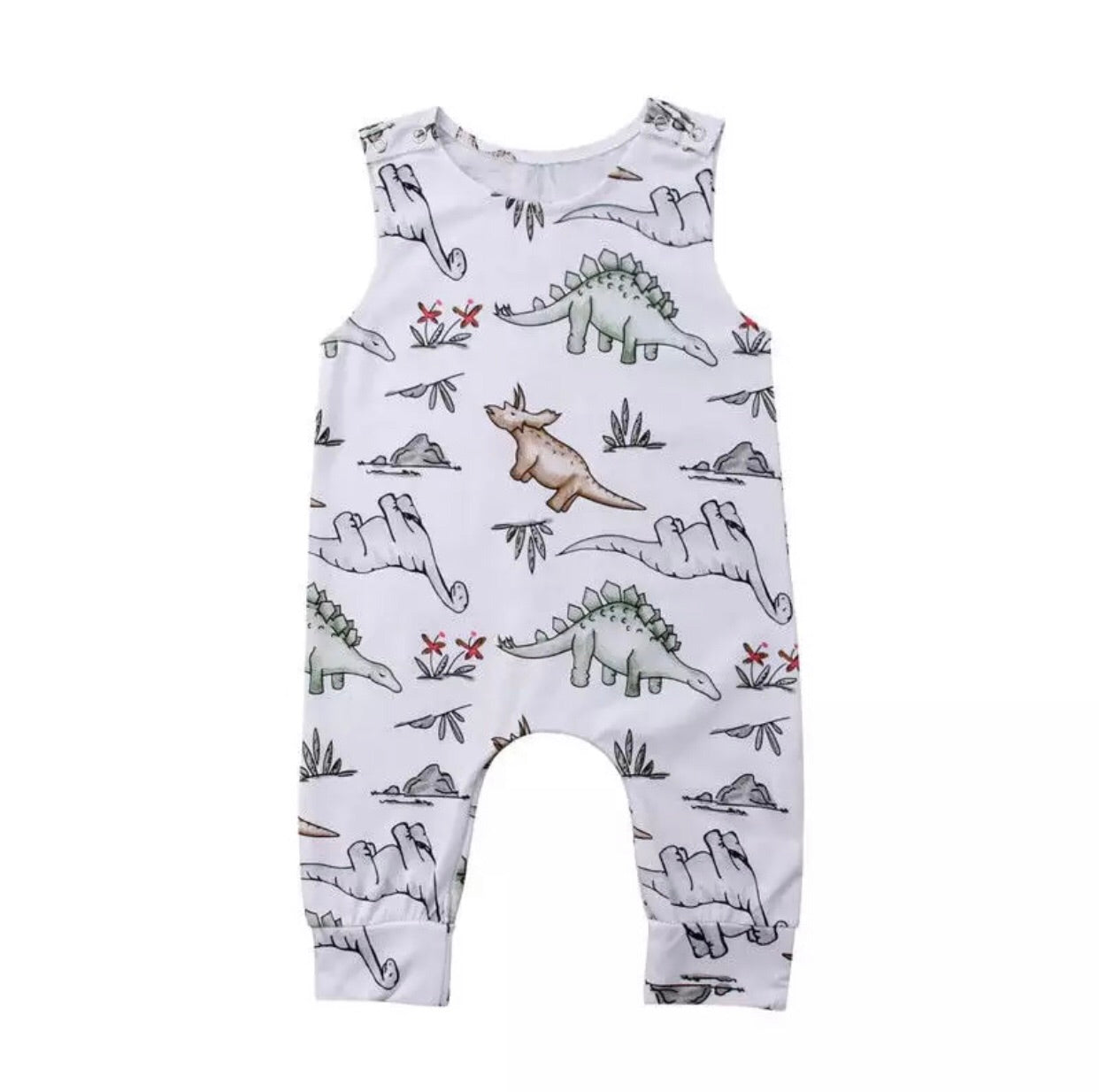 Dinosaur Print Romper