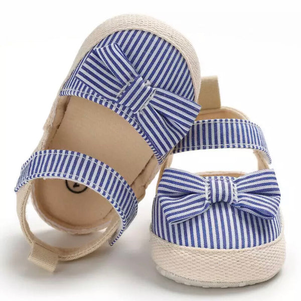 Striped Bow Sandels