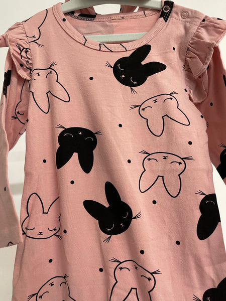 Pink Rabbit Romper