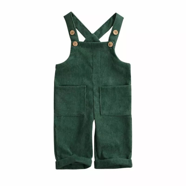 Corduroy Sleeveless Overalls