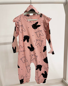 Pink Rabbit Romper